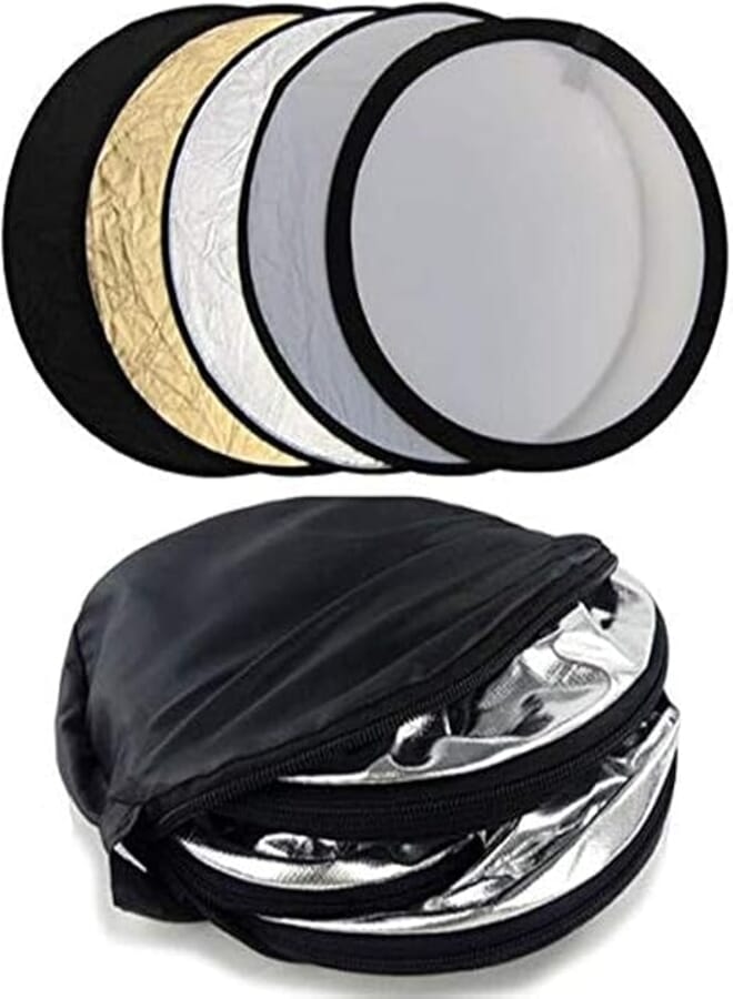 eWINNER Studio Reflector 5-in-1 (110cm) Light Multi Collapsible Round